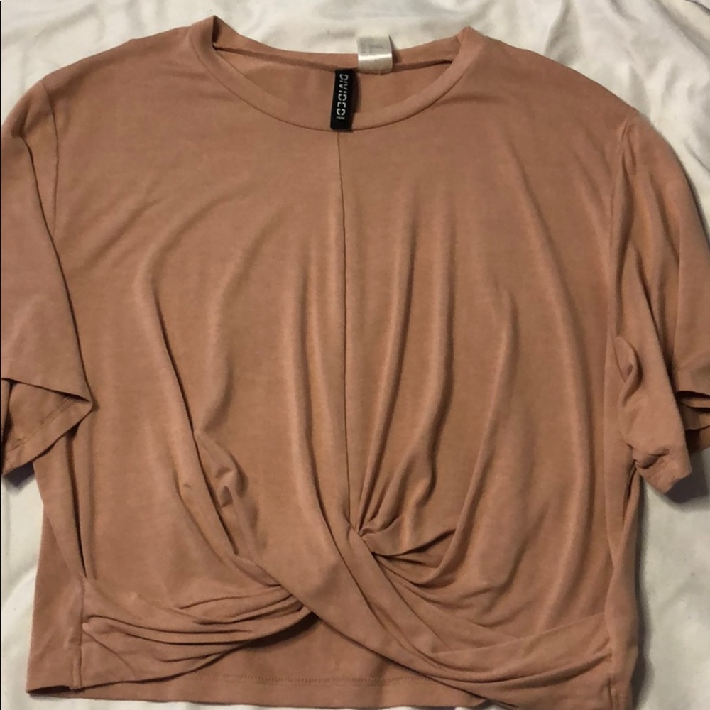 Nude crop top